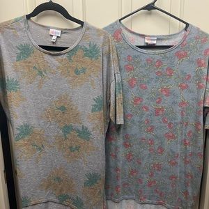 Lot of 2 Lularoe Irmas. GUC. Size XS. Both stretchy material.